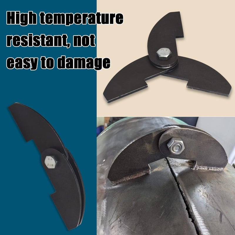 Ohoho 2 Pack Heavy Duty BBQ Smoker Hinge for BBQ Smoker Hinge Doors - Size: 8 X 2 1/4" DIY Parts Weld On Large 3/16 Plate Steel -Weld on-Black - Image 3